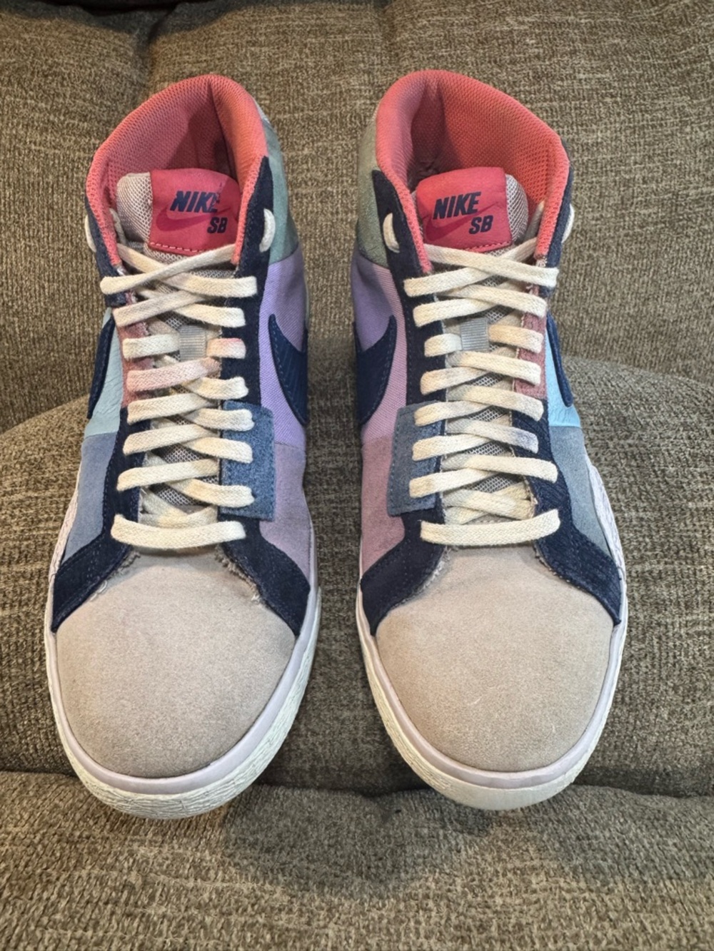 Nike SB Zoom Blazer Men’s Mosaic Pack Mid Skateboard Shoes FA8854-500 Sz 8 - Picture 3 of 11